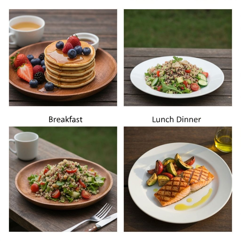 Mahlzeiten im Tagesablauf